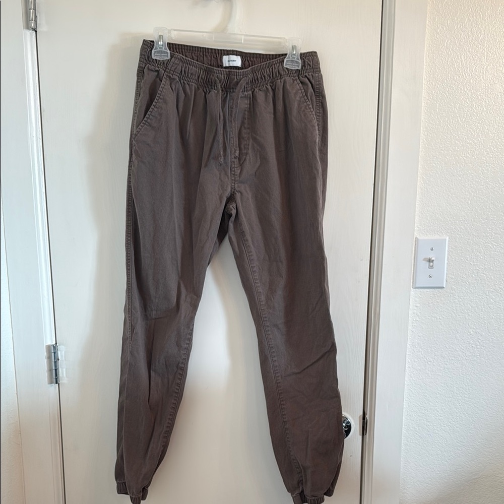 Old Navy Brown Jogger Sweatpants with Elastic Cuffs